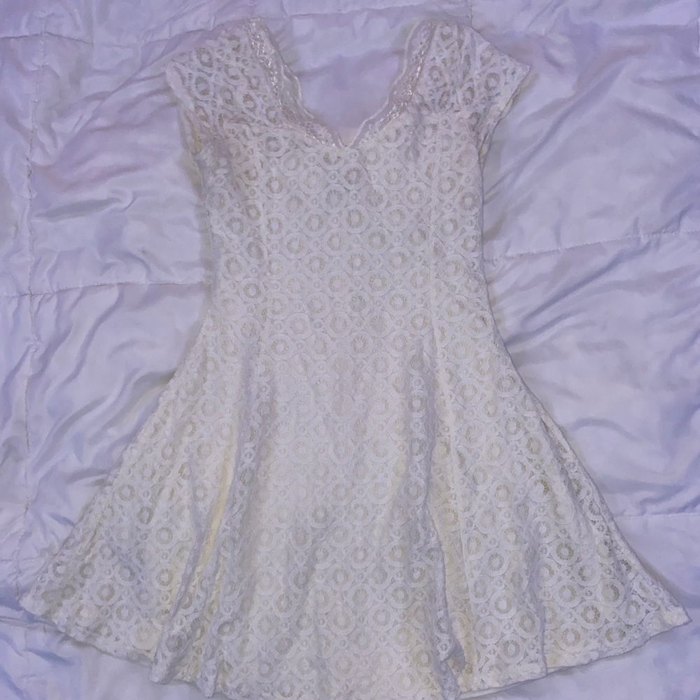 white lace sundress